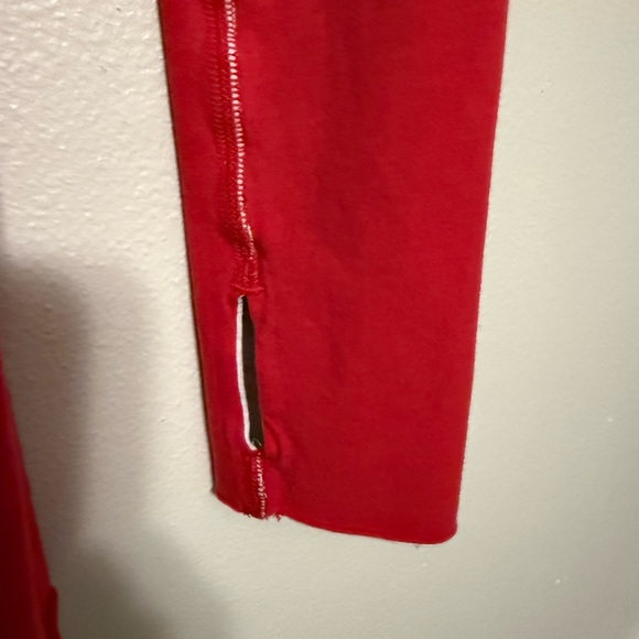 lululemon Vibrant Red Long Sleeve double layer Top - Picture 3 of 4